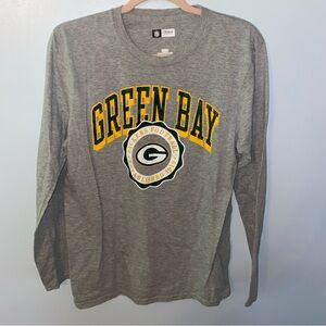 NFL Gray Green Bay Packers Long Sleeve Tee